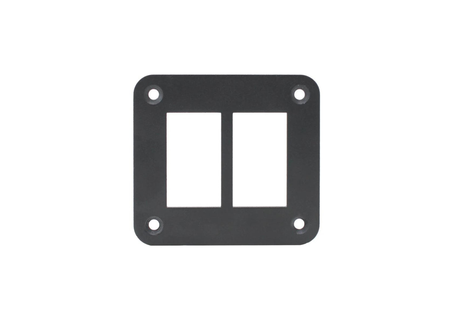 Aluminium 2 Gang Panel - Rocker Switch
