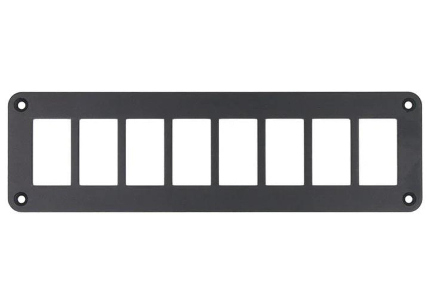 Aluminium 8 Gang Panel - Rocker Switch