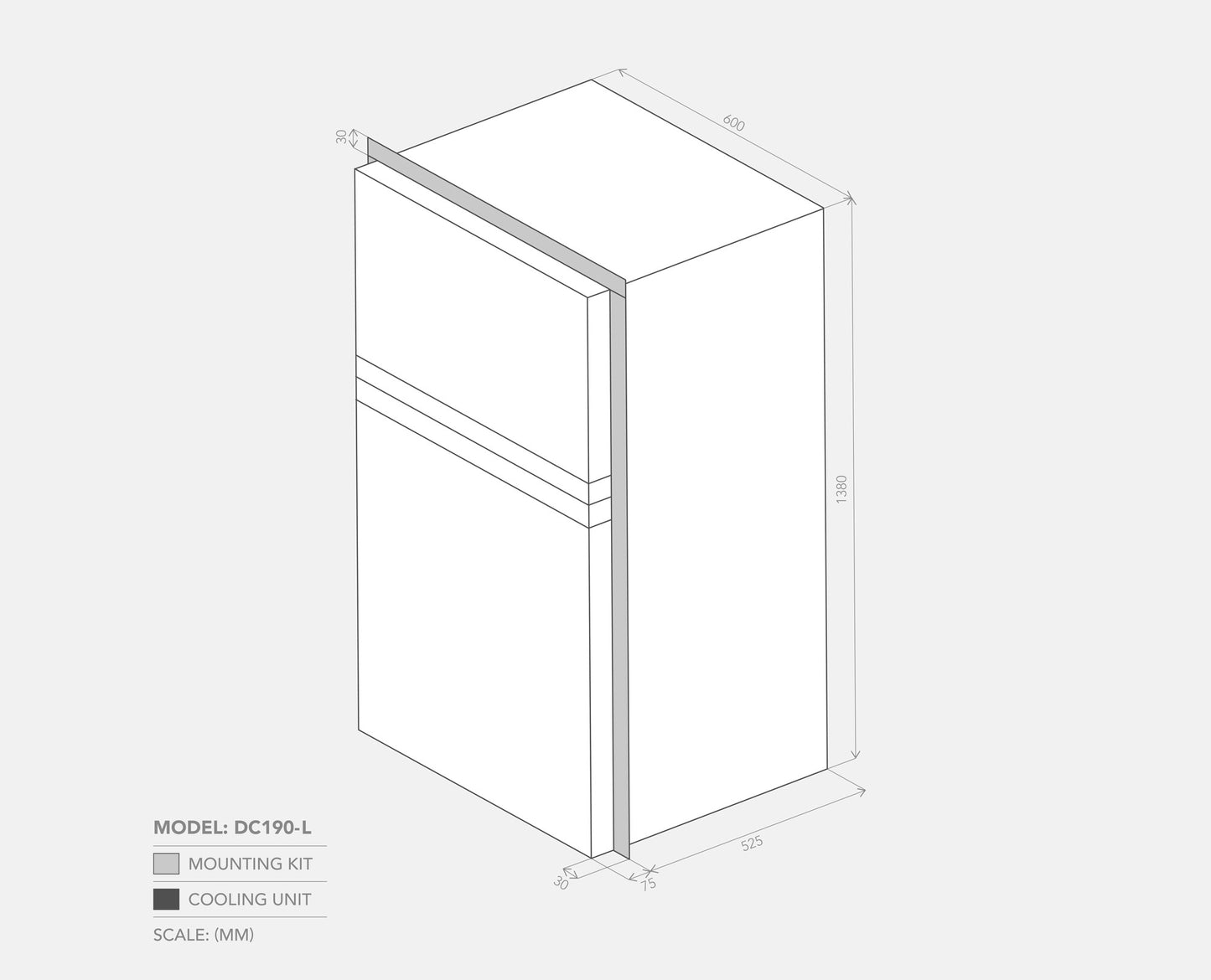 Bushman DC190L, 190L Caravan Fridge