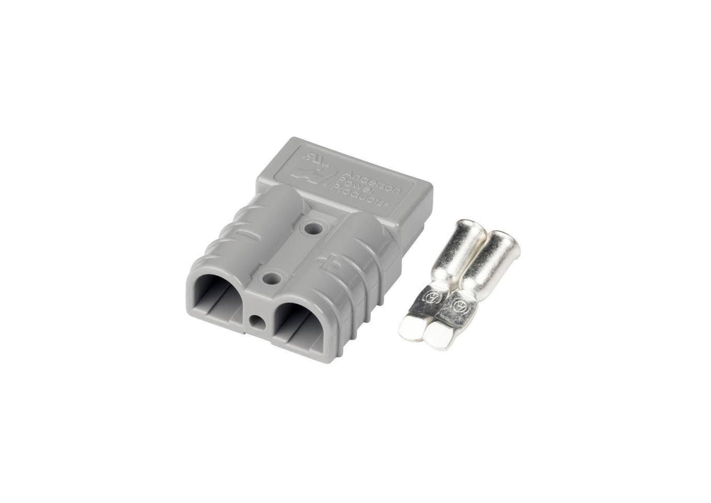 OEX 50A Genuine Anderson Connector, Grey with Terminals and Mounting Bolts