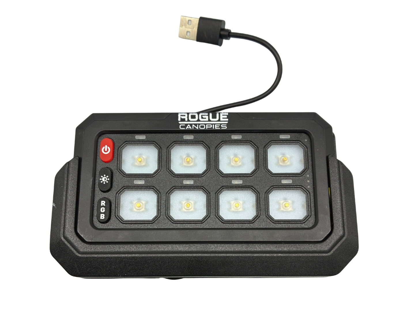 Rogue 12V/24V 8 Gang Wireless Switch Panel with Magnetic Charging Cradle