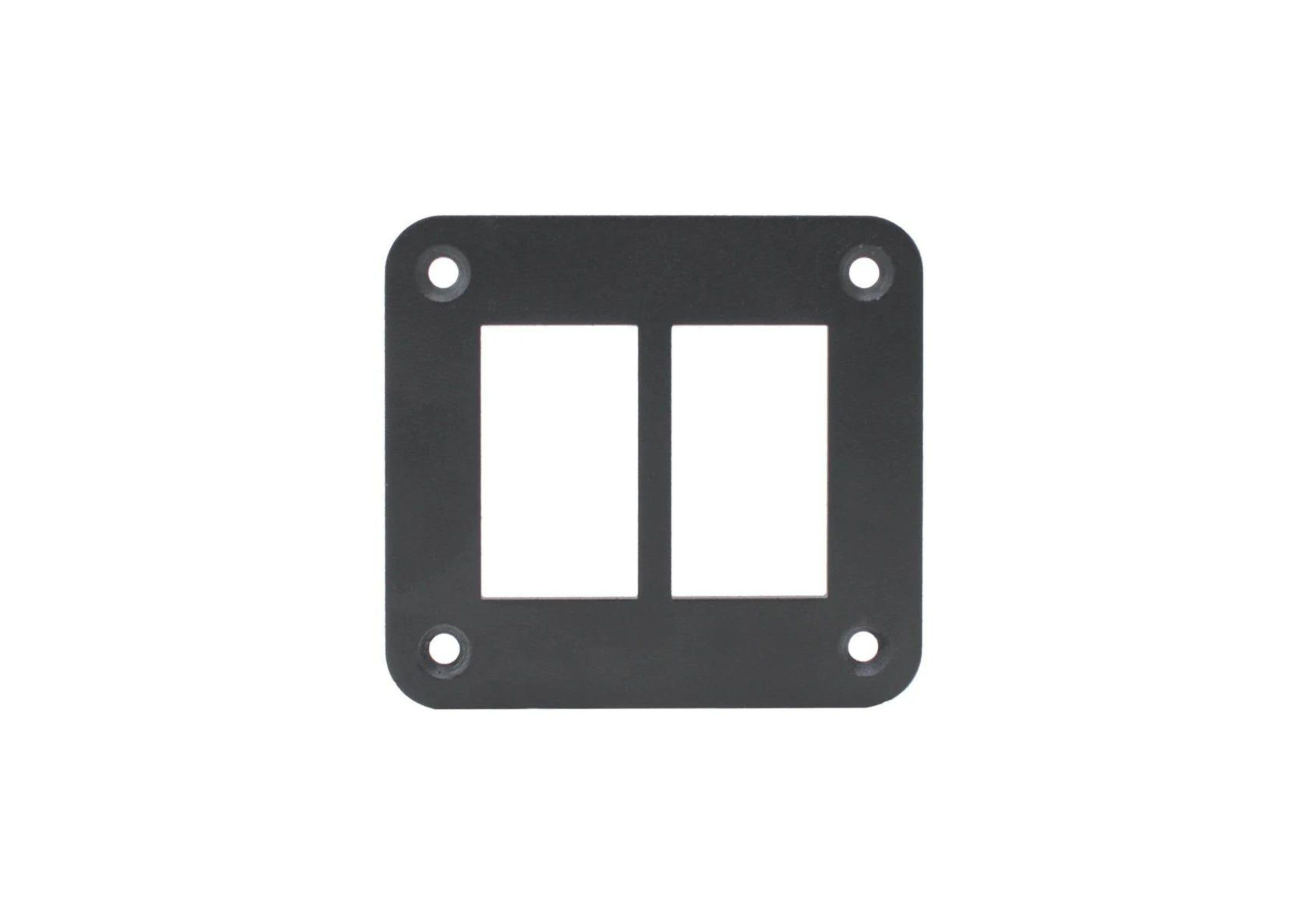 Aluminium 2 Gang Panel - Rocker Switch