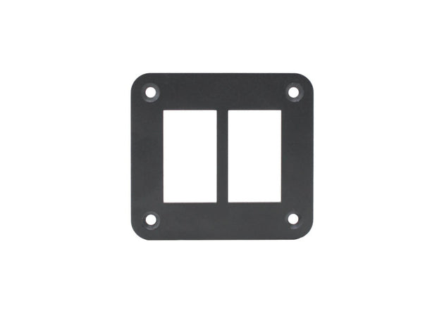 Aluminium 2 Gang Panel - Rocker Switch – Rogue Canopies