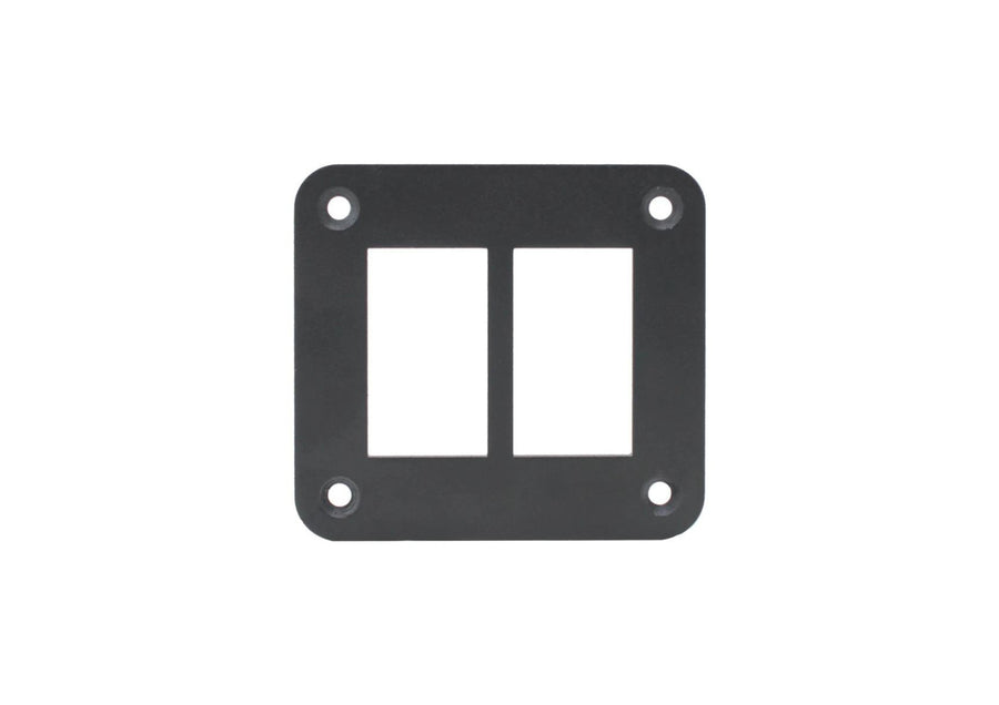 Aluminium 2 Gang Panel - Rocker Switch – Rogue Canopies