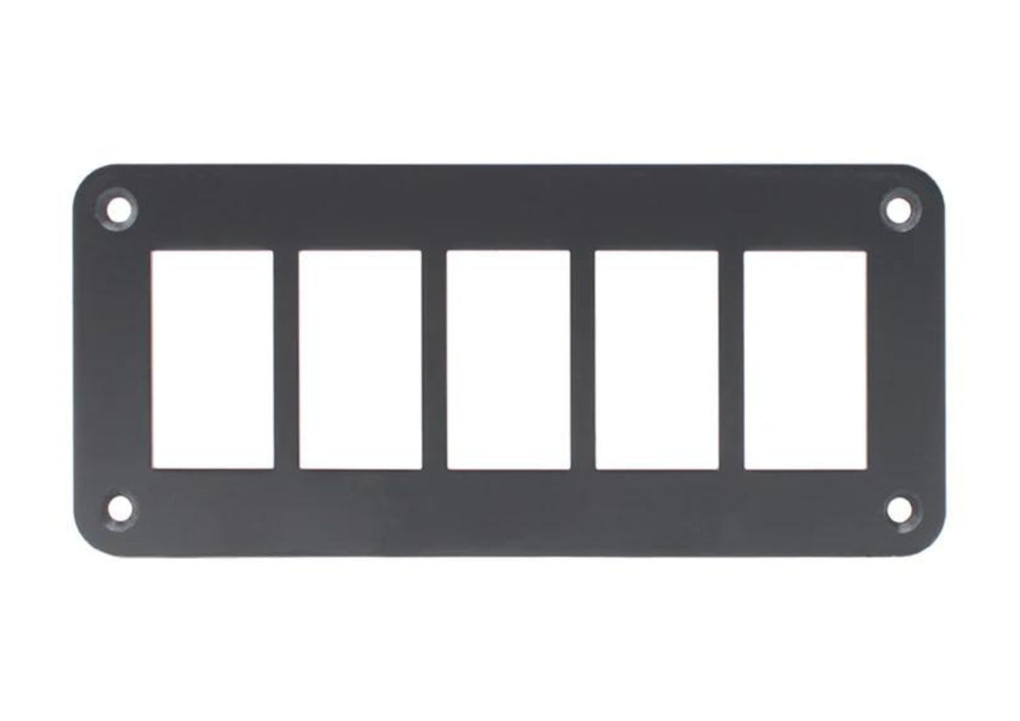 Aluminium 5 Gang Panel - Rocker Switch