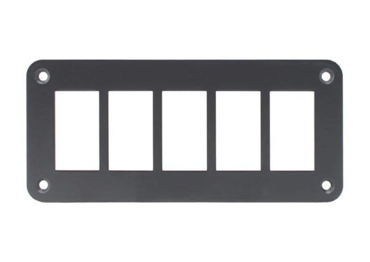 Aluminium 5 Gang Panel - Rocker Switch