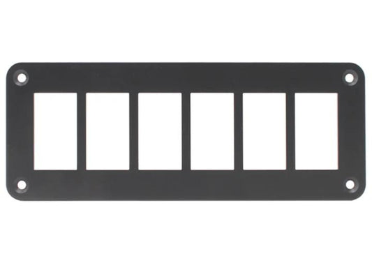 Aluminium 6 Gang Panel - Rocker Switch