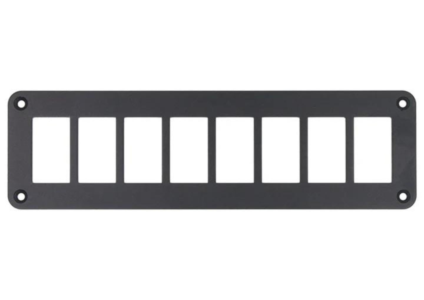 Aluminium 8 Gang Panel - Rocker Switch
