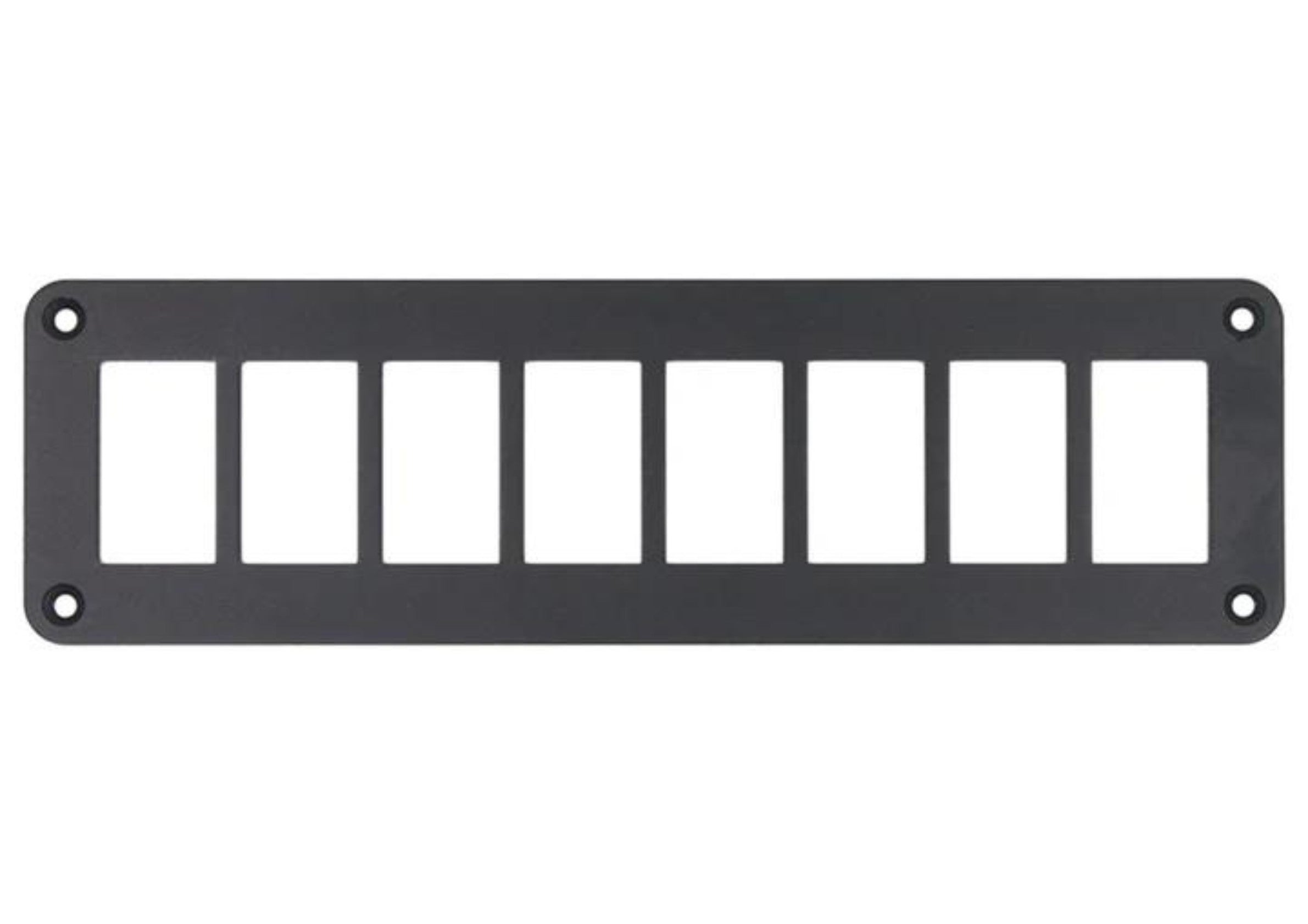 Aluminium 8 Gang Panel - Rocker Switch
