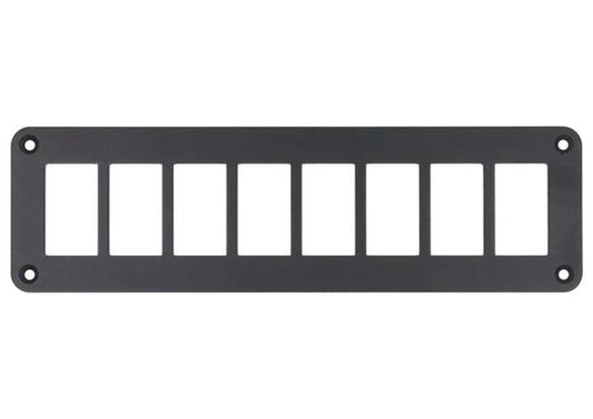 Aluminium 8 Gang Panel - Rocker Switch