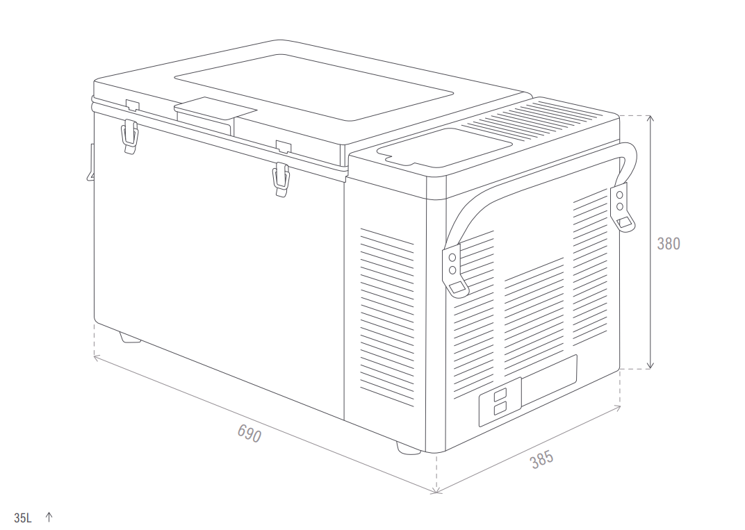 Original Bushman 35L HD Series Chest Fridge