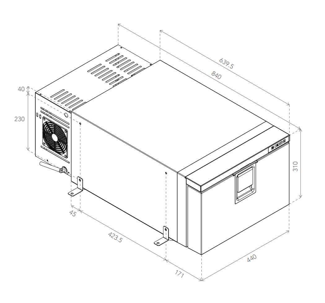 Bushman HD Series 30L Drawer Fridge