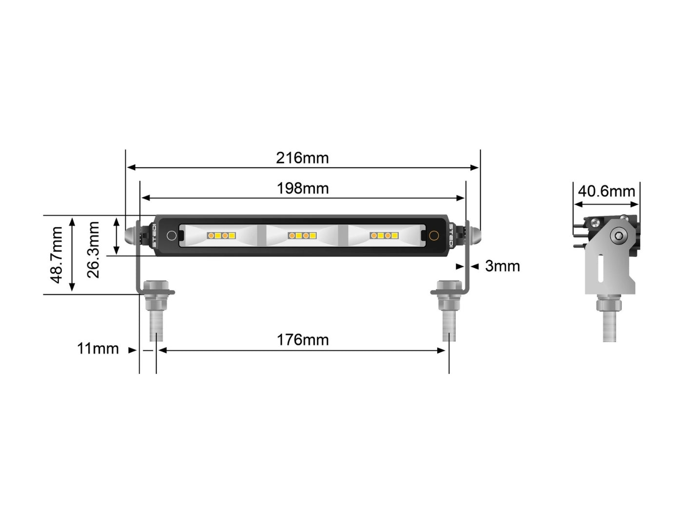 Tri-Colour LED Flood Light